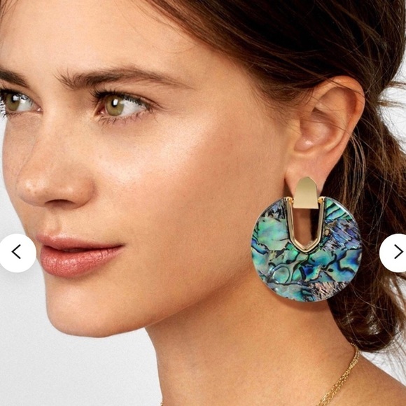 Fashion Jewelry Jewelry - Simulated Abalone Shell Round Dangle Fashion Statement Earrings